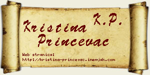 Kristina Prinčevac vizit kartica